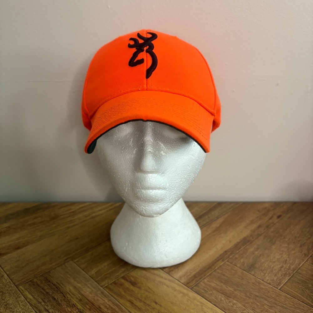 Browning Bright Orange Cap with Black Logo Mens OSFM Hunting Outdoors Hat